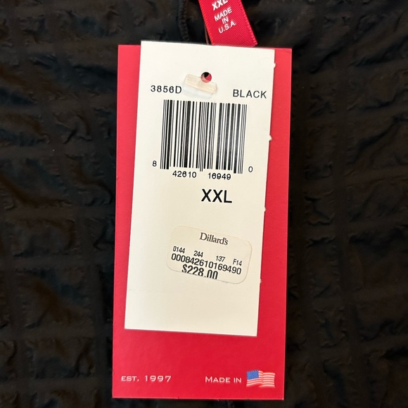 IC Collection Bubble Check Black Long-sleeve Dress - Picture 3 of 8